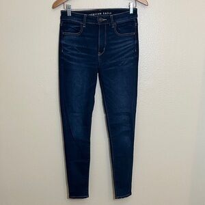 American Eagle Outfitters Dark Blue Hi-Rise Jegging Jeans